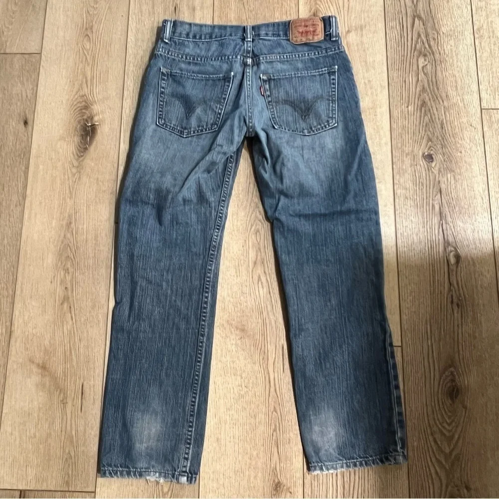 𝅺levi’s 511 denim jeans zipper fly 18 regular 29W 29L medium wash 5 pockets.